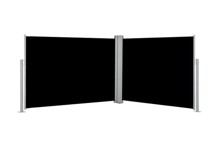 Infällbar sidomarkis svart 100x1000 cm - Svart - Utemöbler & utemiljö - Solskydd - Markiser - Sidomarkis