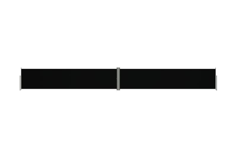 Infällbar sidomarkis svart 140x1200 cm - Svart - Utemöbler & utemiljö - Solskydd - Markiser