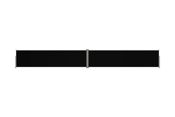 Infällbar sidomarkis svart 160x1200 cm - Svart - Utemöbler & utemiljö - Solskydd - Markiser