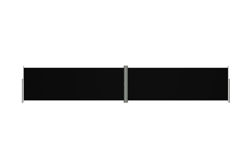 Infällbar sidomarkis svart 180x1000 cm - Svart - Utemöbler & utemiljö - Solskydd - Markiser