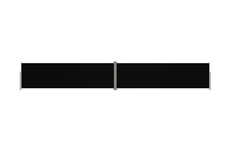 Infällbar sidomarkis svart 180x1200 cm - Svart - Utemöbler & utemiljö - Solskydd - Markiser