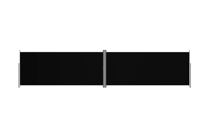 Infällbar sidomarkis svart 220x1000 cm - Svart - Utemöbler & utemiljö - Solskydd - Markiser