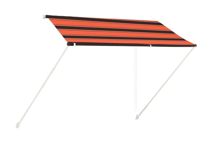 Markis 250x150 cm orange och brun - Flerfärgad - Utemöbler & utemiljö - Solskydd - Markiser