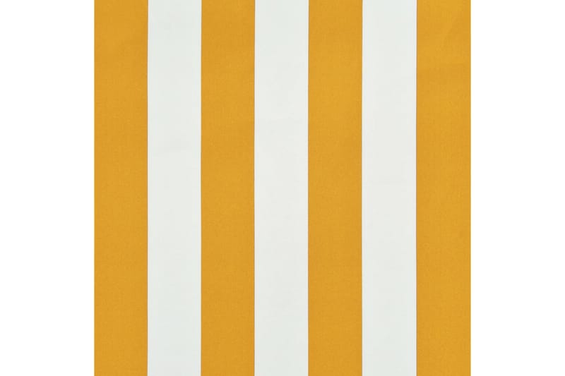 Markis med LED 150x150 cm gul och vit - Gul - Utemöbler & utemiljö - Solskydd - Markiser