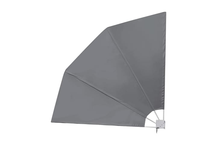 Sidomarkis för balkong grå 210x210 cm - Grå - Utemöbler & utemiljö - Solskydd - Markiser