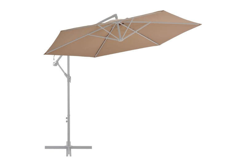 Reservtyg för frihängande parasoll taupe 300 cm - Utemöbler & utemiljö - Solskydd - Parasoll - Hängparasoll