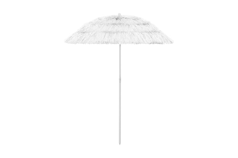 Strandparasoll vit 180 cm - Vit - Utemöbler & utemiljö - Solskydd - Parasoll