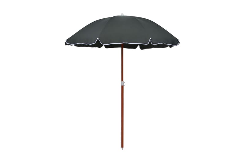 Parasoll med stålstång 180 cm antracit - Grå - Utemöbler & utemiljö - Solskydd - Parasoll