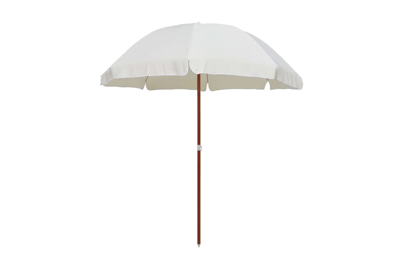 Parasoll med stålstång 240 cm sand - Beige - Utemöbler & utemiljö - Loungemöbler - Loungesoffor