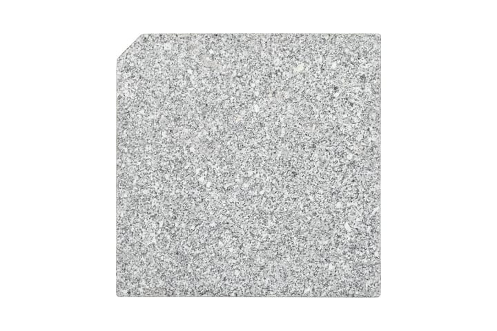 Parasoll viktplatta granit 25 kg kvadratisk grå - Grå - Utemöbler & utemiljö - Solskydd - Parasoll