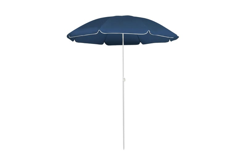 Trädgårdsparasoll med stålstång blå 180 cm - Blå - Utemöbler & utemiljö - Solskydd - Parasoll