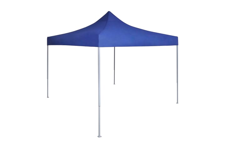 Blått hopfällbart tält 3x3 m - Blå - Utemöbler & utemiljö - Solskydd - Paviljong - Paviljongtak