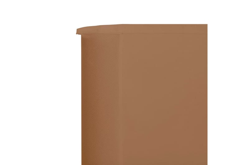 Vindskydd 3 paneler tyg 400x80 cm taupe - Brun - Utemöbler & utemiljö - Solskydd - Insynsskydd & vindskydd