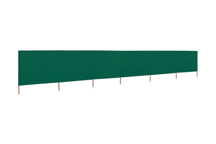 Vindskydd 6 paneler tyg 800x160 cm grön - Grön - Utemöbler - Solskydd - Insynsskydd & vindskydd