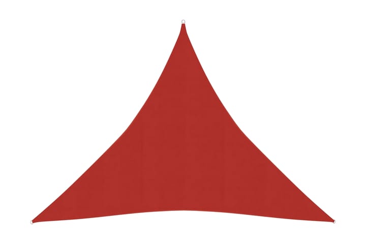 Solsegel 160 g/m² röd 4,5x4,5x4,5 m HDPE - Röd - Utemöbler - Solskydd - Solsegel