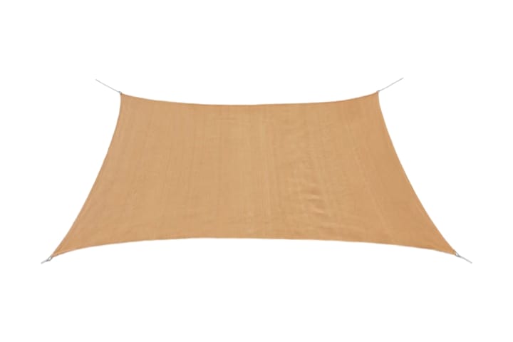 Solsegel HDPE fyrkantigt 2x2 m beige - Beige - Utemöbler & utemiljö - Solskydd - Solsegel