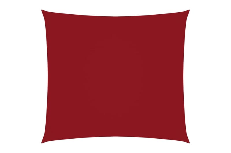 Solsegel oxfordtyg fyrkantigt 3,6x3,6 m röd - Röd - Utemöbler - Solskydd - Solsegel