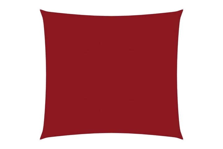 Solsegel oxfordtyg fyrkantigt 4x4 m röd - Röd - Utemöbler - Solskydd - Solsegel