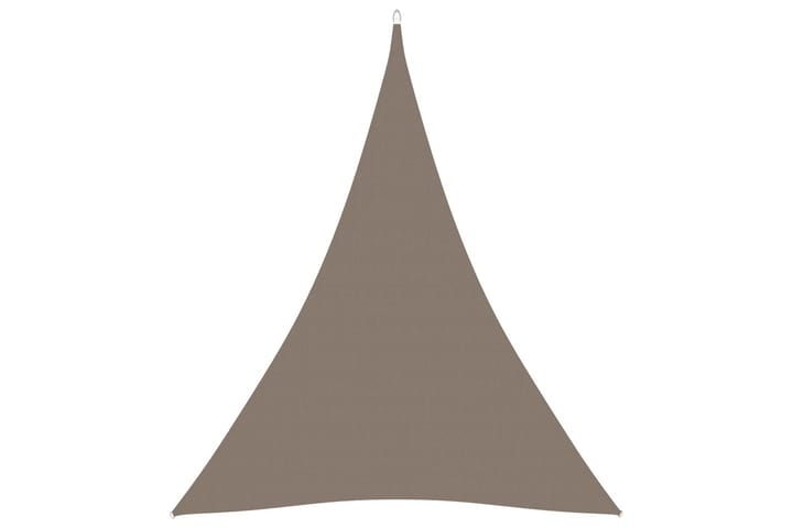Solsegel oxfordtyg trekantigt 5x6x6 m taupe - Taupe - Utemöbler - Solskydd - Solsegel