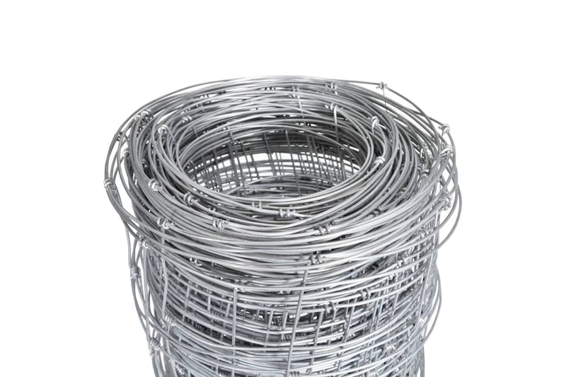 Fårstängsel galvaniserat stål 50 m 150 cm silver - Silver - Utemöbler & utemiljö - Trädgårdsdekoration & utemiljö - Staket & grind
