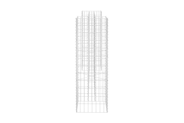 Planteringsgabion H-formad stål 260x40x120 cm - Silver - Utemöbler & utemiljö - Trädgårdsdekoration & utemiljö - Staket & grind