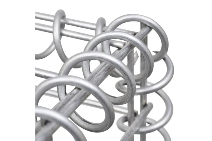 Spiraler till gabion 24 st galvaniserat stål 100 cm - Silver - Utemöbler & utemiljö - Trädgårdsdekoration & utemiljö - Staket & grind