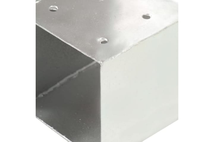 Stolpbeslag T-form galvaniserad metall 101x101 mm - Silver - Utemöbler & utemiljö - Trädgårdsdekoration & utemiljö - Staket & grind