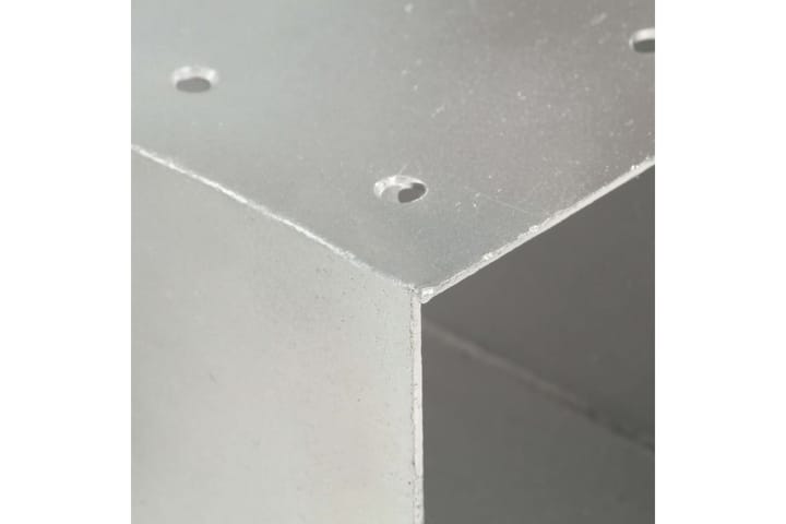 Stolpbeslag Y-form galvaniserad metall 91x91 mm - Silver - Utemöbler & utemiljö - Trädgårdsdekoration & utemiljö - Staket & grind