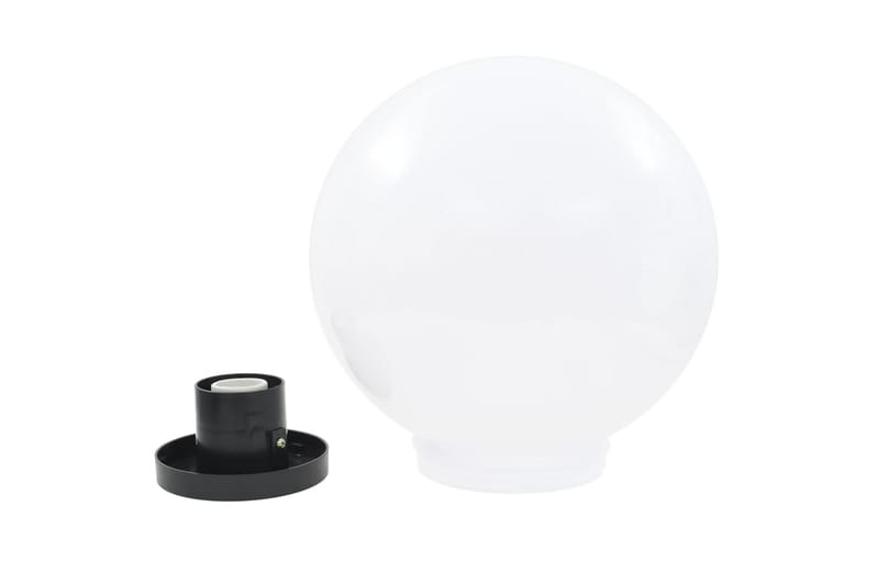 Globlampa LED set 2 st sfäriska 30 cm PMMA - Vit - Utemöbler & utemiljö - Trädgårdsdekoration & utemiljö - Trädgårdsbelysning