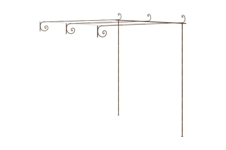 Pergola antikbrun 3x3x2,5 m järn - Brun - Utemöbler & utemiljö - Trädgårdsdekoration & utemiljö - Trädgårdsfigurer & trädgårdsprydnad