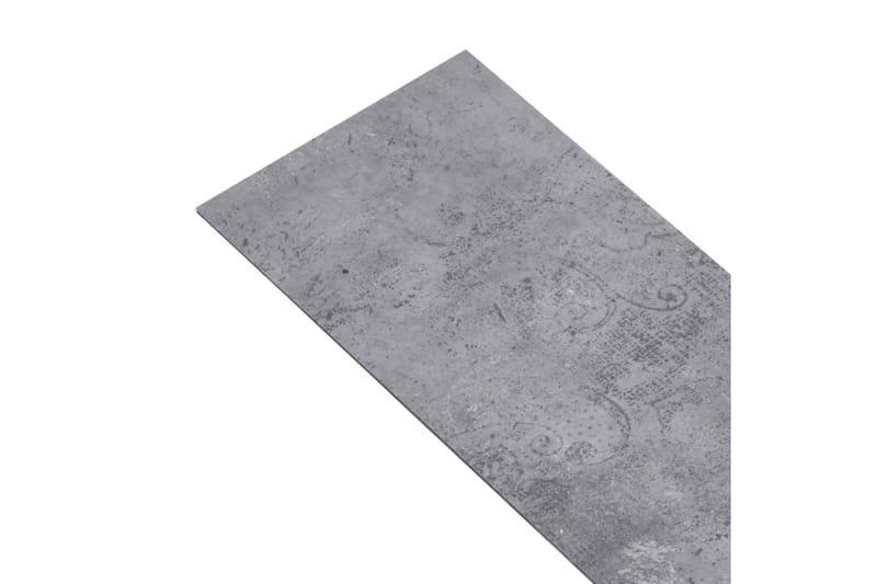 Golvbrädor PVC 4,46 m² 3 mm självhäftande cementgrå - Grå - Utemöbler & utemiljö - Trädgårdsdekoration & utemiljö - Trall