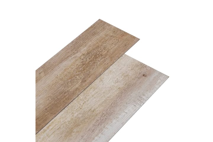 PVC-golvbrädor 5,02 m² självhäftande 2 mm kalkfärgat trä - Brun - Utemöbler & utemiljö - Trädgårdsdekoration & utemiljö - Trall
