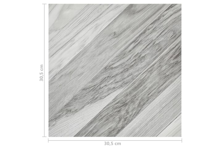 Självhäftande golvplankor 20 st PVC 1,86 m² grå ränder - Grå - Utemöbler & utemiljö - Trädgårdsdekoration & utemiljö - Trall