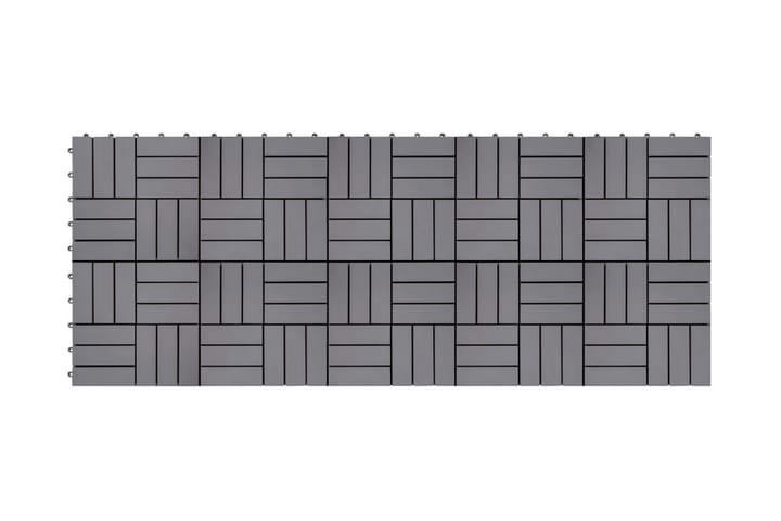 Trall 10 st grå 30x30 cm massivt akaciaträ - Grå - Utemöbler & utemiljö - Trädgårdsdekoration & utemiljö - Trall