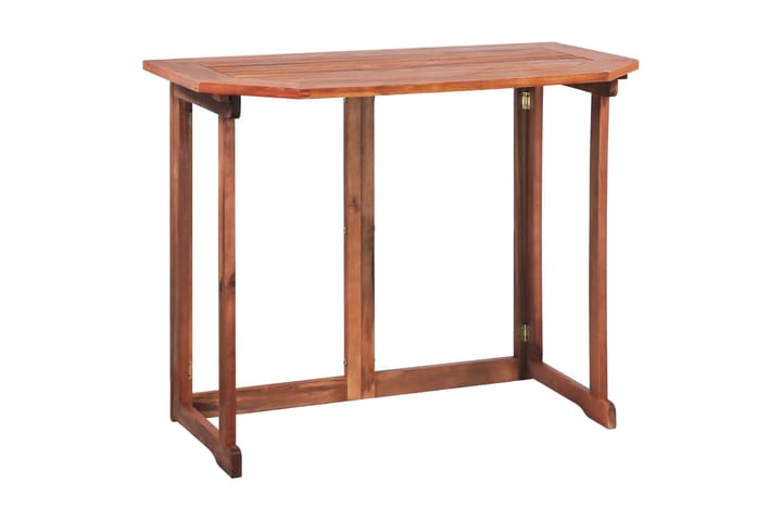 Cafébord 90x50x75 cm massivt akaciaträ - Brun - Utemöbler & utemiljö - Balkong & altan - Balkongmöbler - Balkongbord