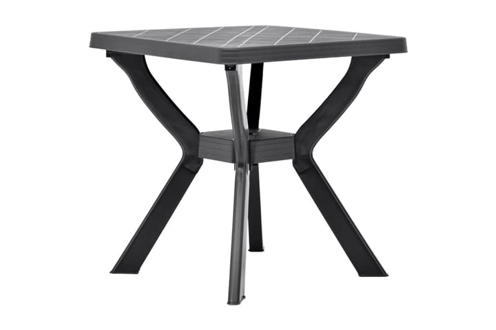Cafébord antracit 70x70x72 cm plast - Grå - Utemöbler & utemiljö - Utebord & trädgårdsbord - Cafébord