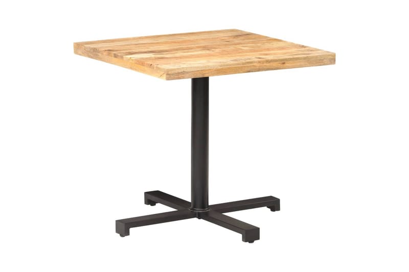Cafébord fyrkantigt 80x80x75 cm grovt mangoträ - Brun - Utemöbler & utemiljö - Utebord & trädgårdsbord - Cafébord