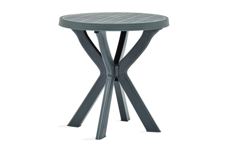 Cafébord grön Ã˜70 cm plast - Grön - Utemöbler & utemiljö - Utebord & trädgårdsbord - Cafébord