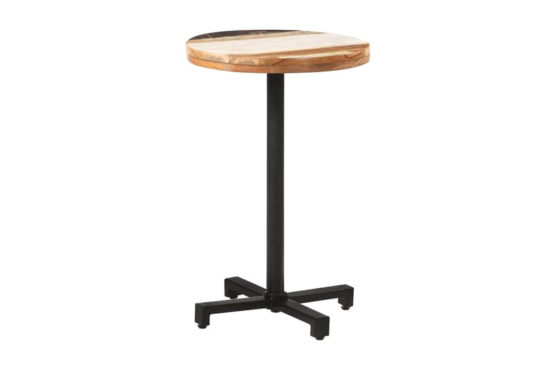 Cafébord runt Ã˜50x75 cm massivt återvunnet trä - Brun - Utemöbler & utemiljö - Utebord & trädgårdsbord - Cafébord