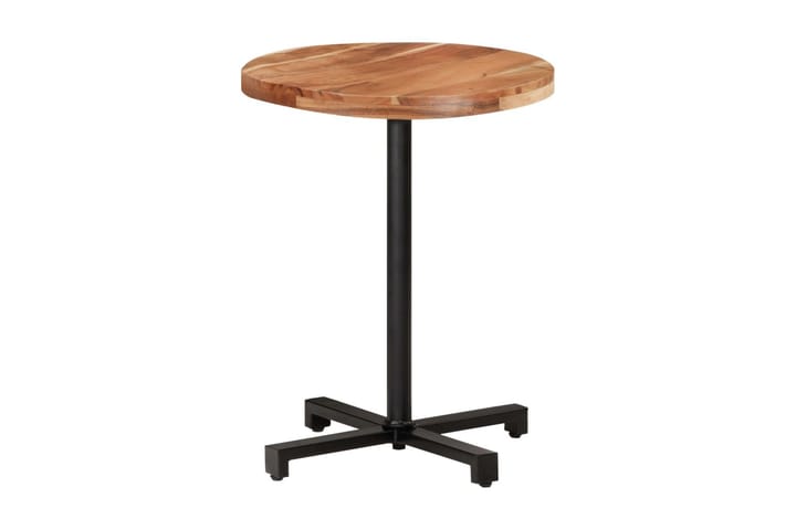 Cafébord runt Ã˜60x75 cm massivt akaciaträ - Brun - Utemöbler & utemiljö - Utebord & trädgårdsbord - Cafébord