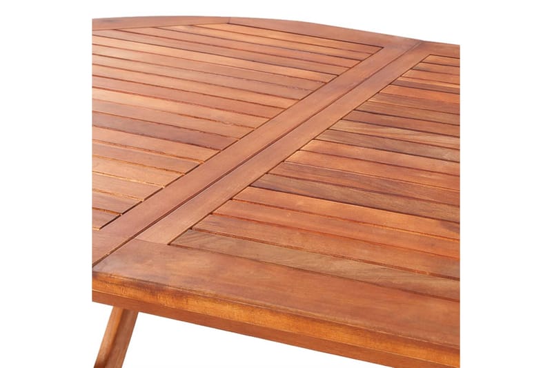 Hopfällbart trädgårdsbord 160x85x75 cm massivt akaciaträ - Brun - Utemöbler - Utebord - Cafébord