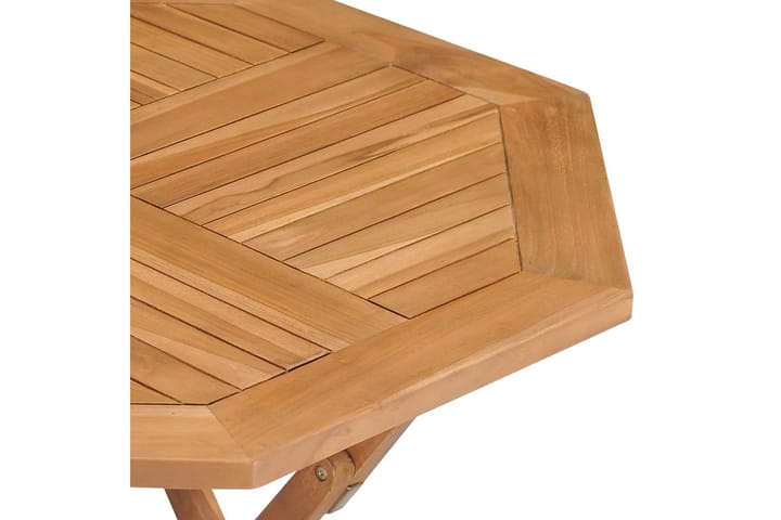 Hopfällbart trädgårdsbord 85x85x76 cm massiv teak - Brun - Utemöbler & utemiljö - Utebord & trädgårdsbord - Cafébord
