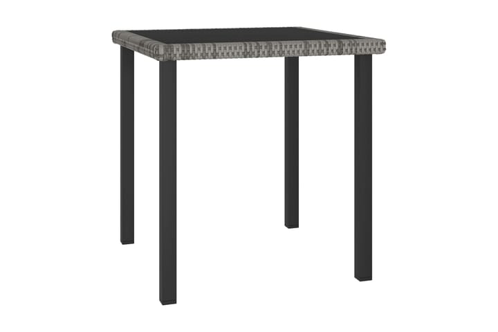 Trädgårdsbord grå 70x70x73 cm konstrotting - Grå - Utemöbler & utemiljö - Utebord & trädgårdsbord - Cafébord