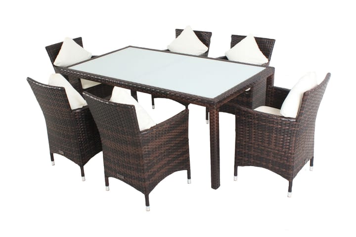 Matbord 180 cm Vit - Vit - Utemöbler & utemiljö - Utebord & trädgårdsbord - Matbord utomhus