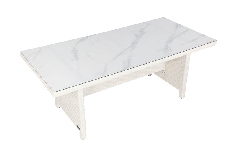 Matbord 200 cm Vit - Kräm - Utemöbler & utemiljö - Utebord & trädgårdsbord - Matbord utomhus