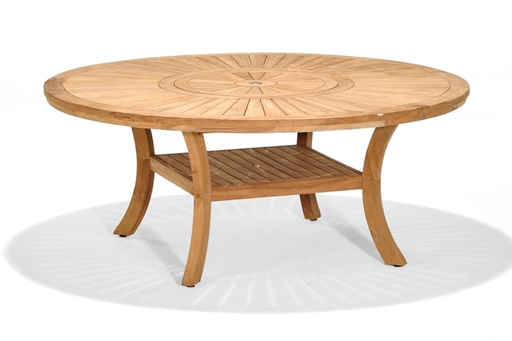 Matbord Komodo Runt 180 cm - Trä/Natur - Utemöbler & utemiljö - Utebord & trädgårdsbord - Matbord utomhus