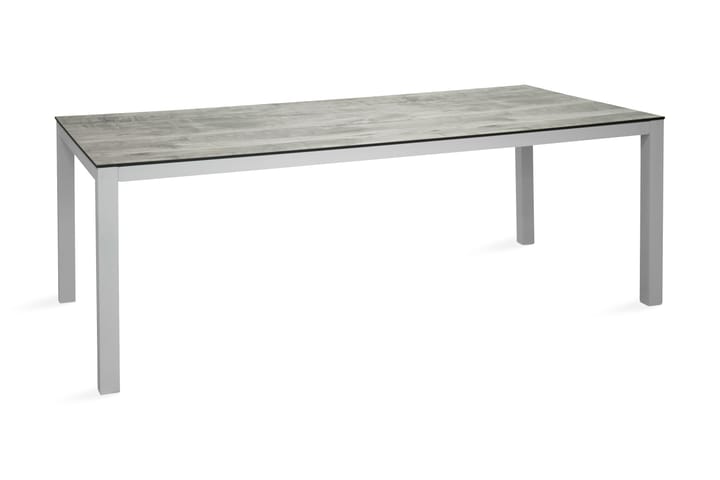 Matbord Llama 205 cm Vit/Grå - Venture Home - Utemöbler & utemiljö - Utebord & trädgårdsbord - Matbord utomhus