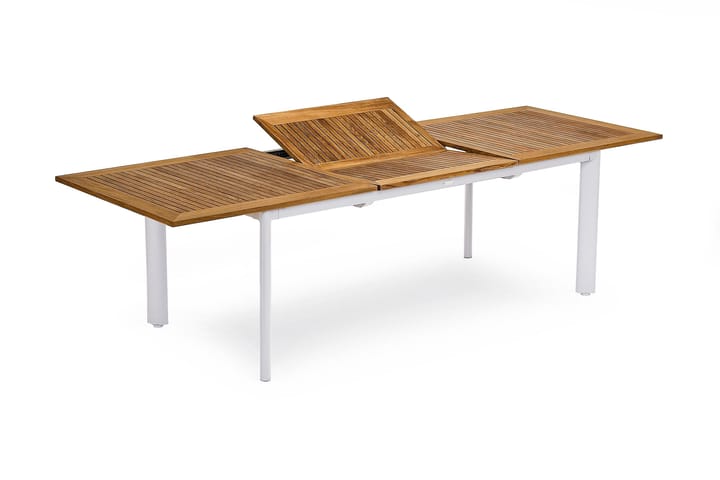 Matbord Nydala Förlängningsbart 200-280x96 cm Teak/Vit - Hillerstorp - Utemöbler & utemiljö - Utebord & trädgårdsbord - Matbord utomhus
