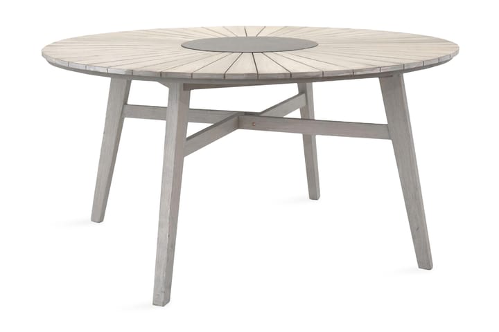 Matbord Rives Rund Ø150 cm Vit - Venture Home - Utemöbler & utemiljö - Utebord & trädgårdsbord - Matbord utomhus