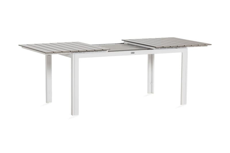 Matbord Tunis Förlängningsbart 160-200x90 - Vit/grå - Utemöbler & utemiljö - Utegrupp - Matgrupp utomhus